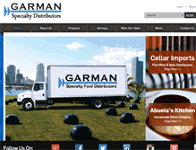 Tablet Screenshot of garmandistributors.com